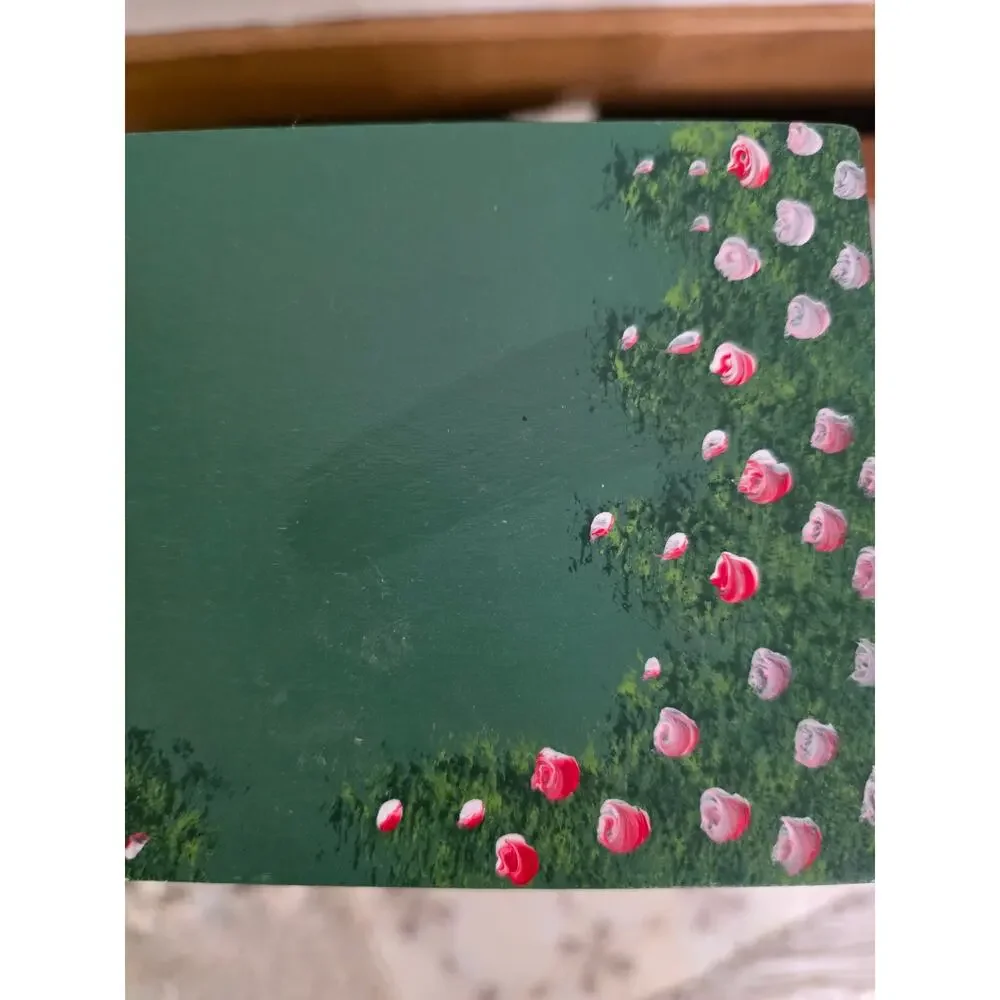 Vintage Milson & Louis Miniature Cottage Hand Painted Chest Drawer Jewelry Box